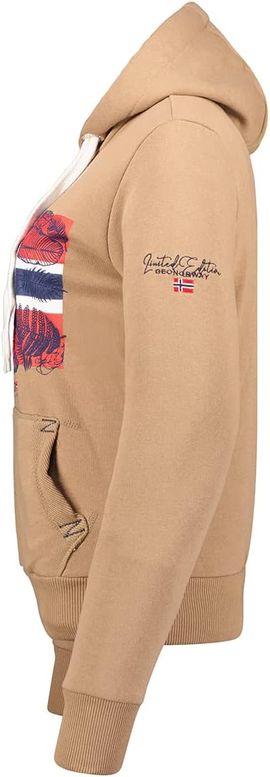 Geographical Norway Damen Gpalm Lady Kapuzenpullover (1er Pack) XL Taupe, XL Taupe