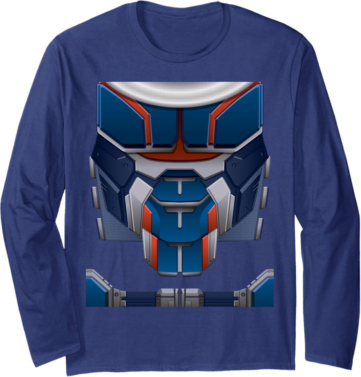 Marvel Black Widow Taskmaster Halloween Costume Langarmshirt