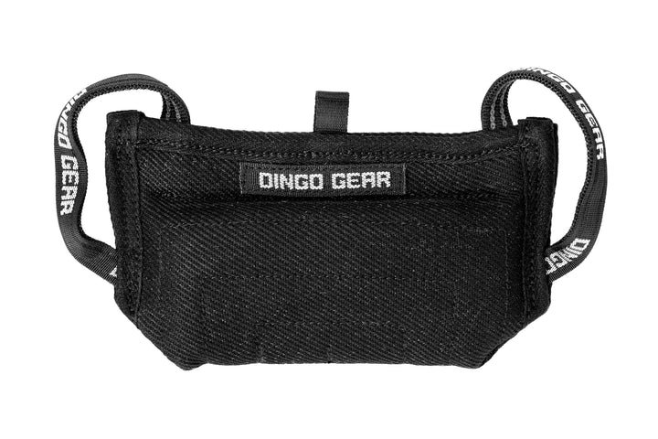 Dingo Gear Beisskissen Keilform Mini Weicher aus Baumwolle-Nylon Schwarz Welpen und Junge Hunde Ausb