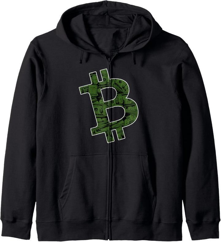 Bitcoin Money Meme Kapuzenjacke