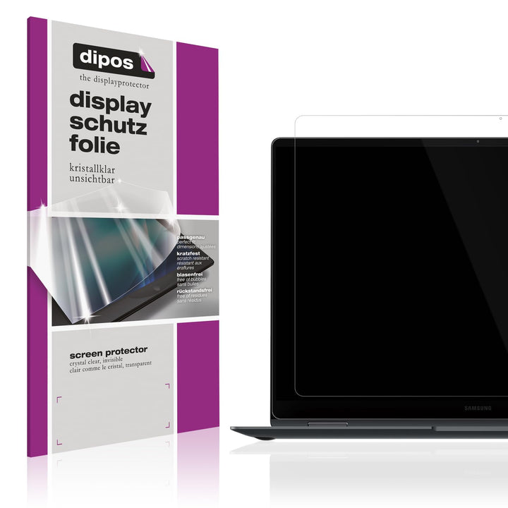 dipos I 2x Schutzfolie klar kompatibel mit Samsung Galaxy Book 5 Pro 360 Folie Displayschutzfolie
