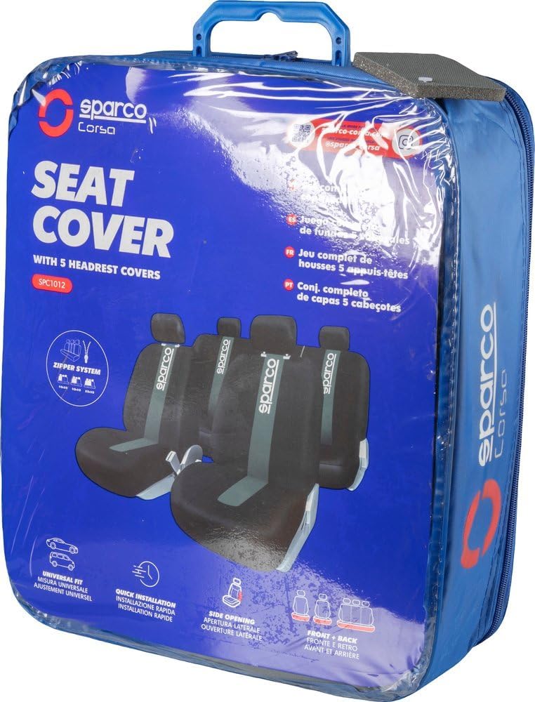 Sparco Sitzbezug Set Sparco schwarz/grau