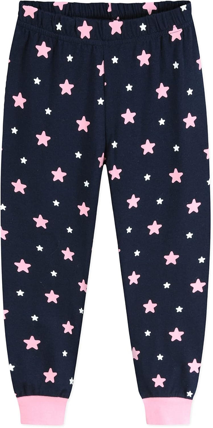 EULLA Kinder Mädchen Schlafanzüge Langarm Baumwolle Winter Pyjama Set Einhorn Prinzessin Dino Hase E