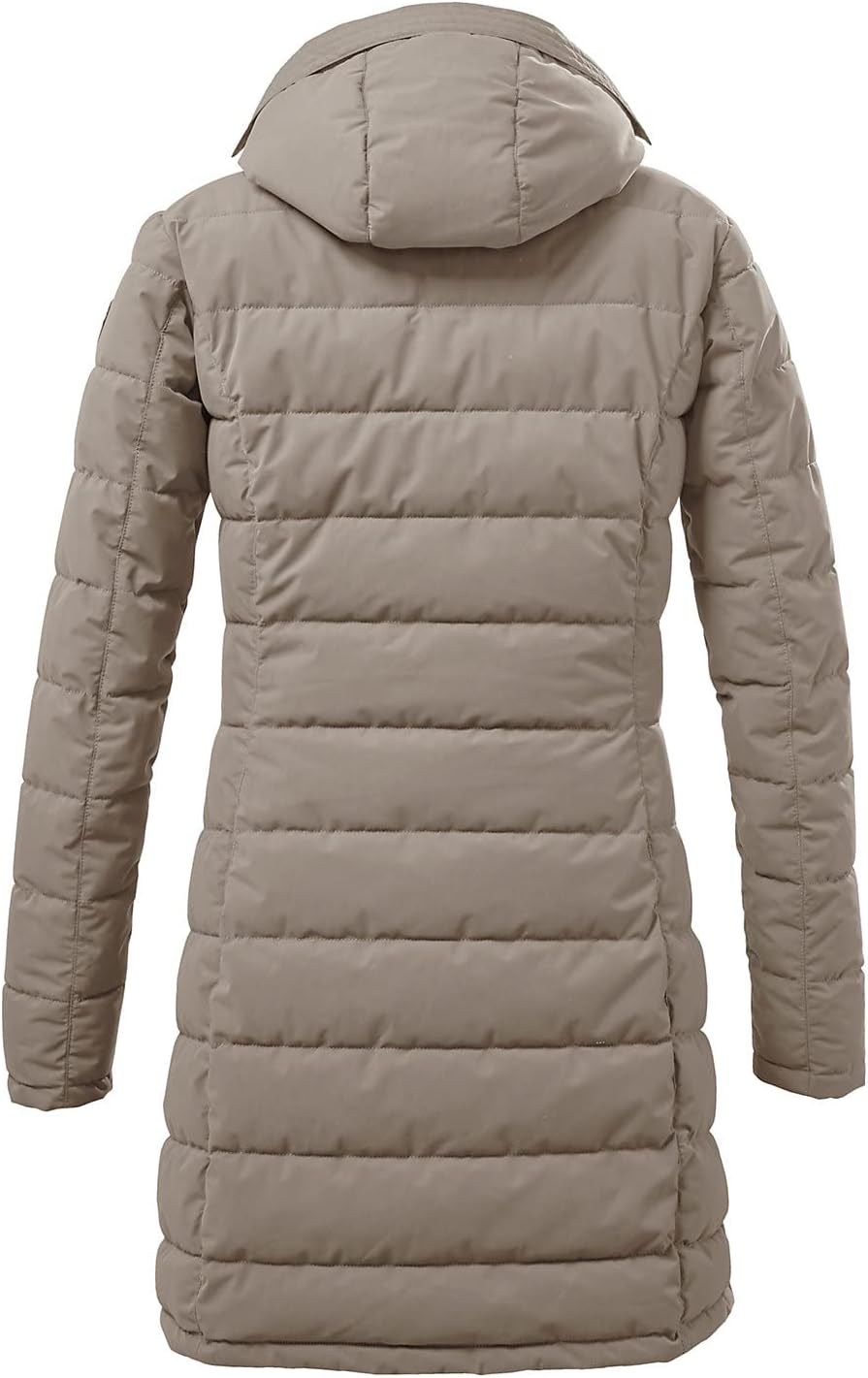 Killtec Damen Gw 13 Wmn Qltd Prk Funktionsparka/Steppparka mit abzippbarer Kapuze 48 hellbeige, 48 h