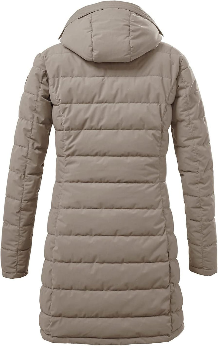 Killtec Damen Gw 13 Wmn Qltd Prk Funktionsparka/Steppparka mit abzippbarer Kapuze 48 hellbeige, 48 h