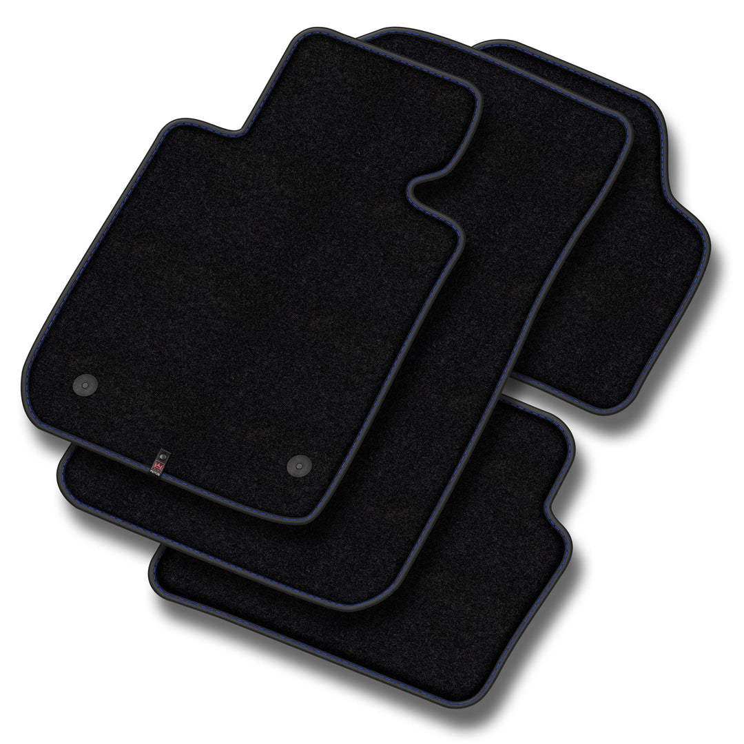 MOTOS Premium Velours-Fussmatten passend für Alfa Romeo 145 1994-2000 - Premium, Matt, Blau fussmatt