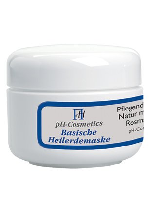 Heilerdemaske, basisch, pH 7, 5, basische Maske aus Heilerde, Gesichtsmaske zur Reinigung, ph-Cosmet