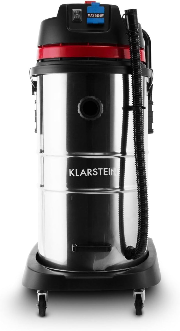 Klarstein Reinraum Industriesauger - Nasssauger, Trockensauger, 60 Liter, 2000 Watt, Schutzabschaltu