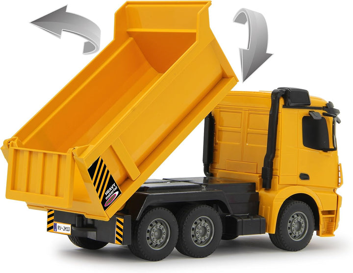 JAMARA 405108 - Muldenkipper Mercedes Arocs 1:26 2,4G - Kippmulde hoch / runter, Licht vorne, profil