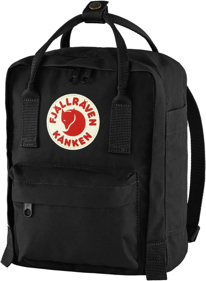 Fjällräven Kids Kanken Mini-Rucksack, Schwarz (Black), 29 x 20 x 13, 7 Liter, Schwarz