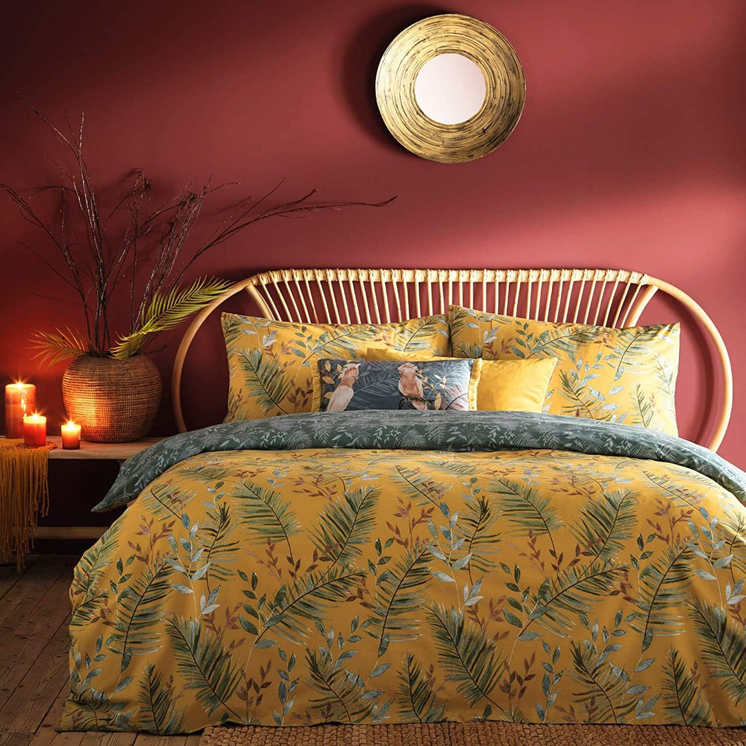 furn. Mazari Bettwäsche-Set, Senf, King-Size-Bett King Size Senffarben, King Size Senffarben