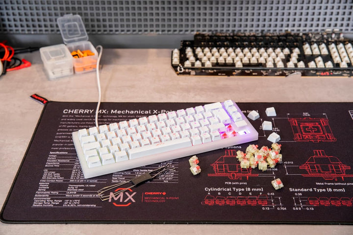 CHERRY MX2A RGB Silent RED Switch Kit, 36 Mechanische Tastatur-Schalter, für DIY, Hot Swap, Gaming-K