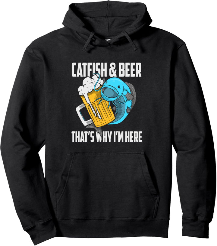 Lustig Angler Fischer Wels Und Bier Waller Fisch Geschenk Pullover Hoodie