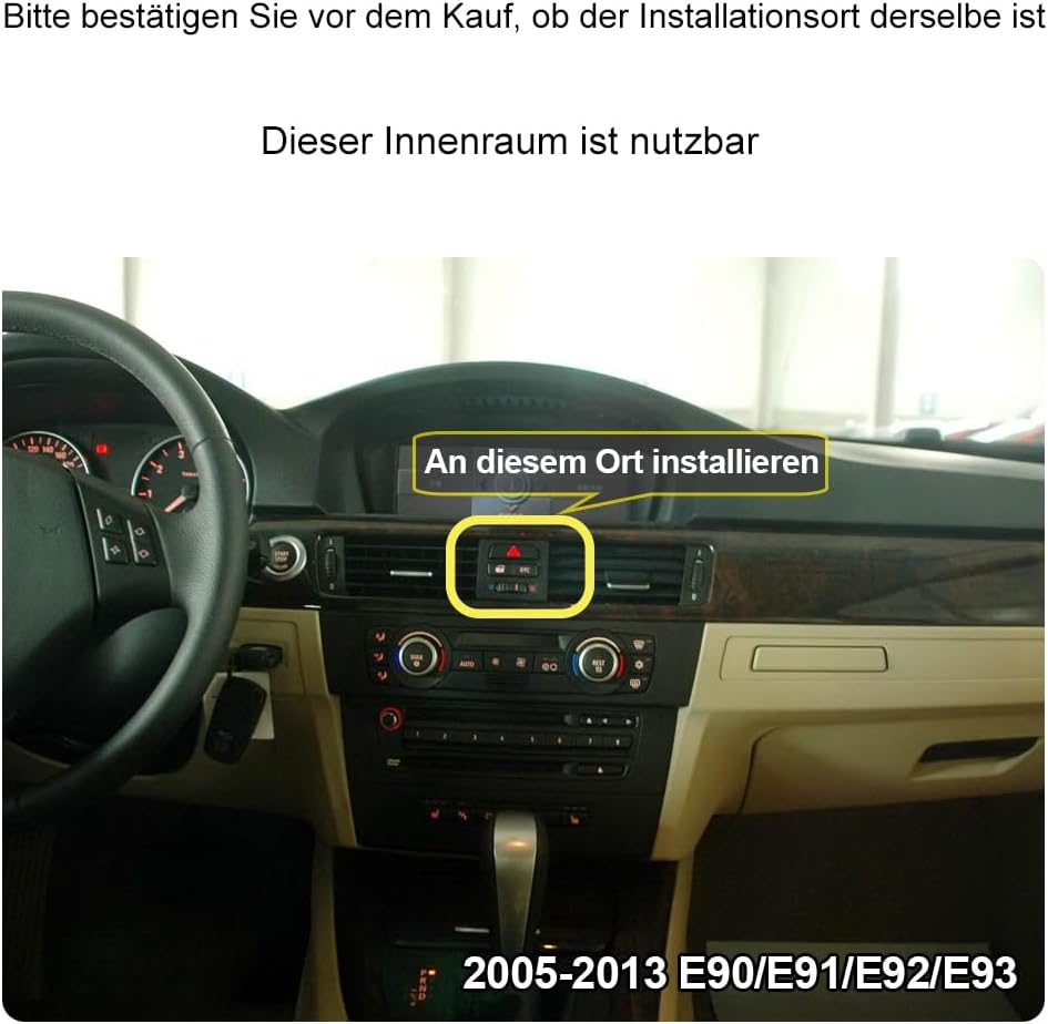 Auto-Handyhalterung für BMW 3er Auto-Zubehör [ Nur kompatibel mit BMW E90 E91 E92 E93 (2005-2013) ]