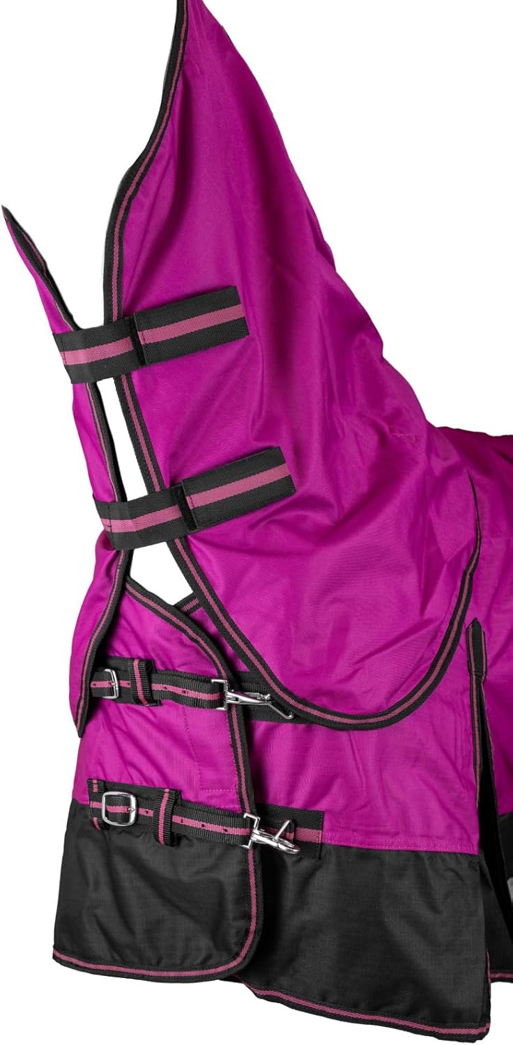 RL24 - Weidedecke Full Neck Basicline 600D Polarfleecefutter – als Regendecke & Übergangsdecke – was