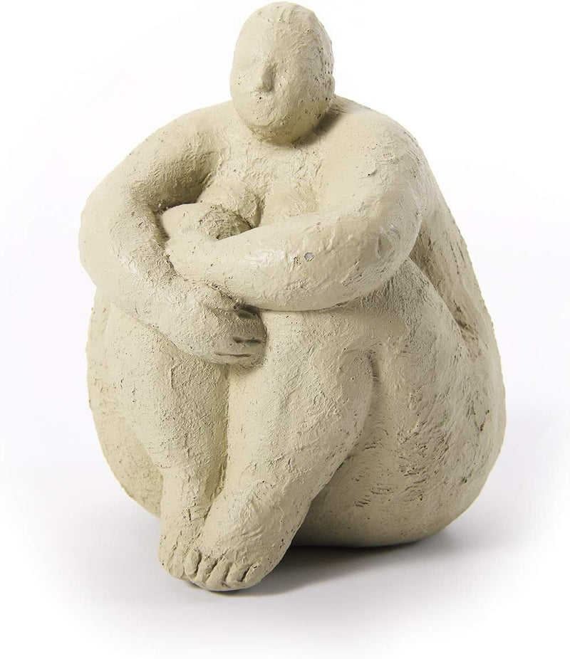 Amoy-Art Frau Skulptur Figuren Modern Dekor Statue Wohnzimmer Kunst Arts Polyresin Geschenk 18cm