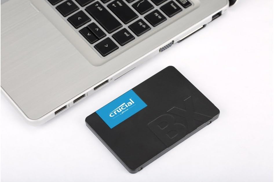 Crucial BX500 3D NAND SATA 2.5 Zoll SSD Drive, 500 GB, CT500BX500SSD1, schwarz 500 GB SSD, 500 GB SS