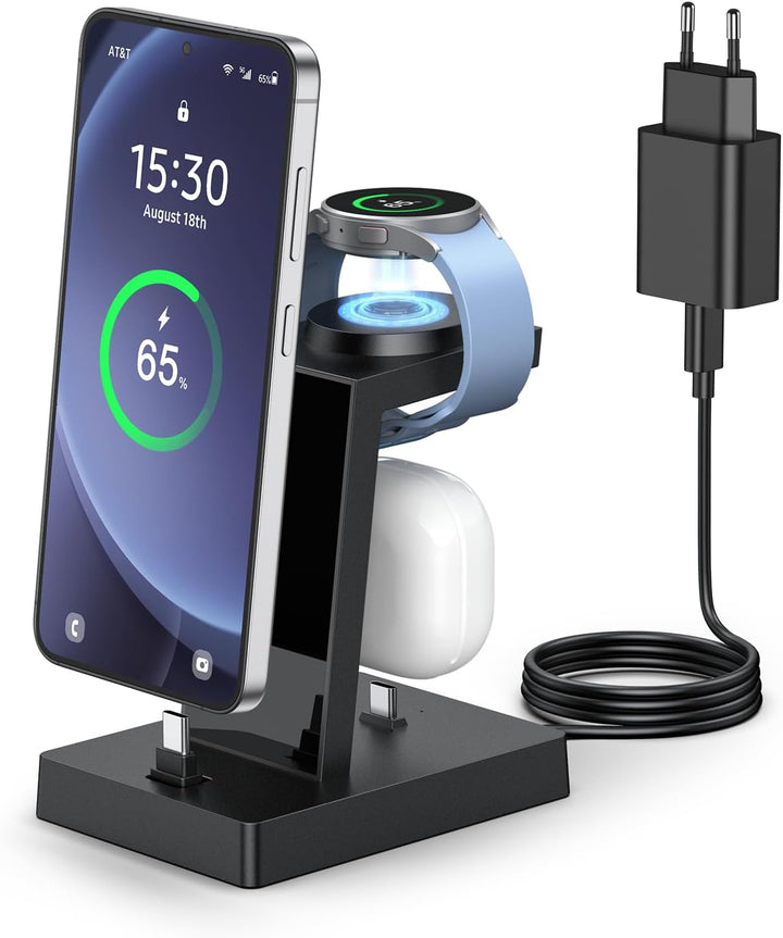 Ladestation für mehrere geräte - NANAMI 30W USB C Schnellladestation kompatibel mit Samsung Watch un