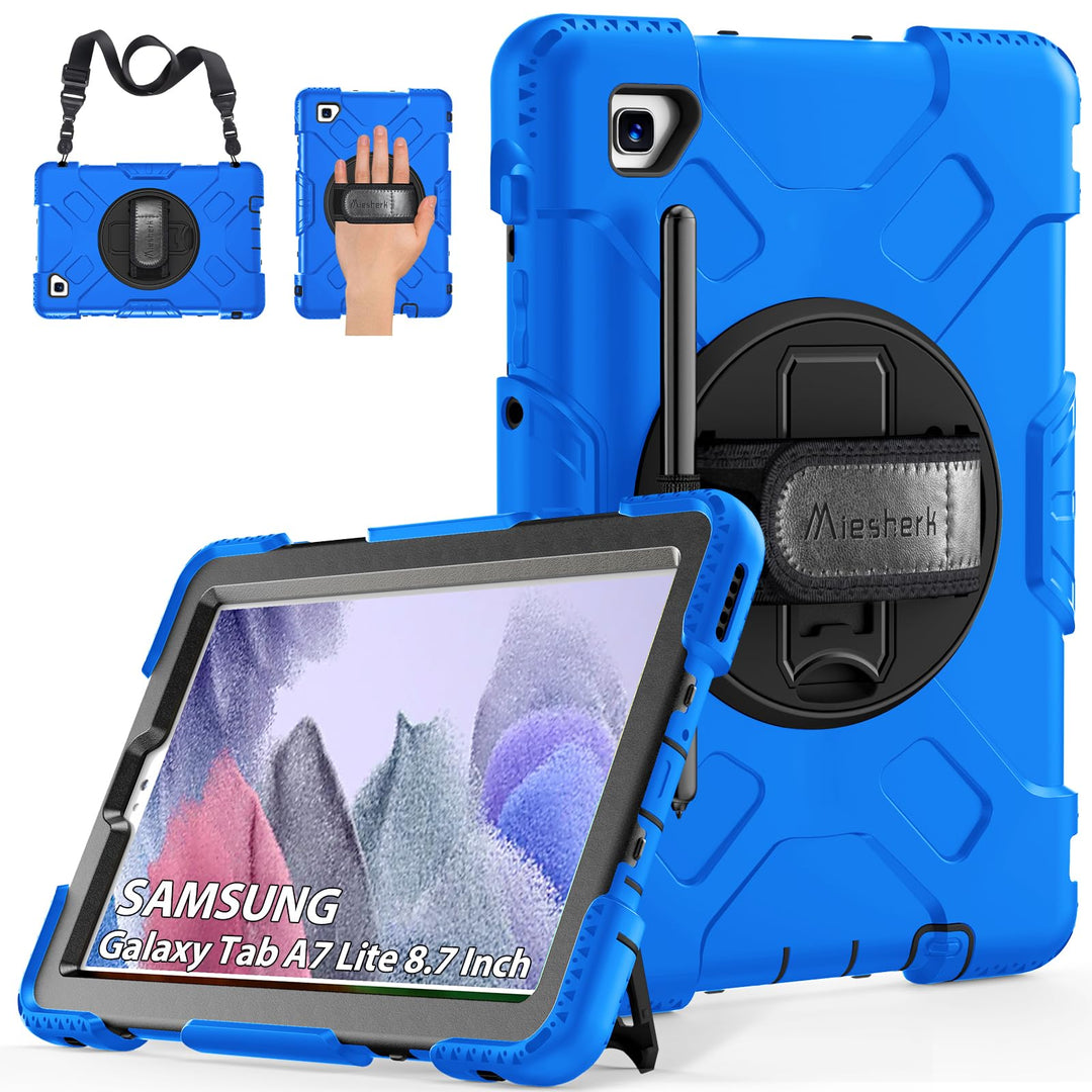 Hülle für Galaxy Tab A7 Lite: Miesherk Stossfeste Silikon Schutzhülle Case Samsung Galaxy Tab A7 Lit