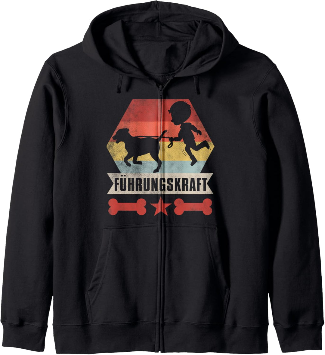 FÜHRUNGSKRAFT Hundebesitzer Gassi Gehen Mit Hund T-Shirt | Kapuzenjacke