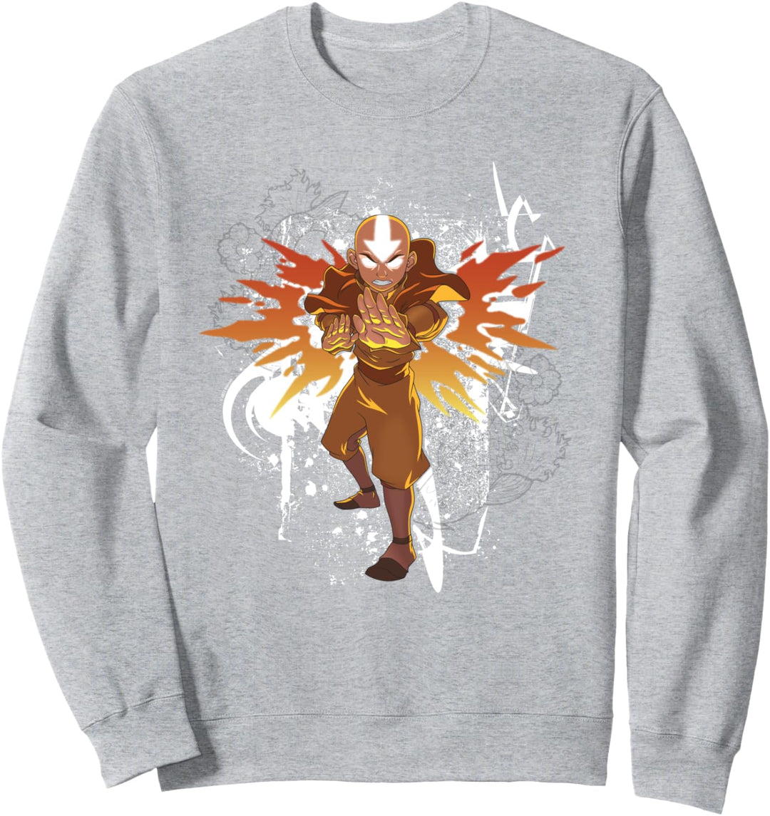 Avatar: The Last Airbender Flower And Fish Aang Sweatshirt