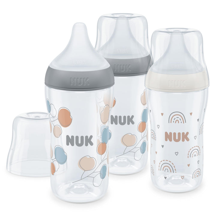 NUK Perfect Match Babyflaschenset | Ab 3 Monate | Passt sich dem Baby an | Temperature Control | Ant