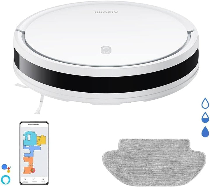 Xiaomi E12 Saugroboter mit Wischfunktion 2 in 1, 4000 Pa Saugkraft, APP Steuerung, 110 Min Laufzeit,