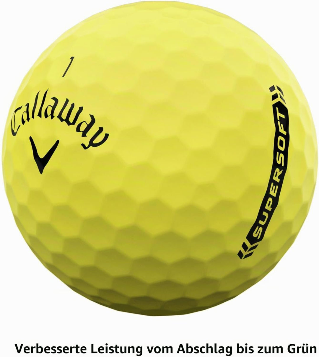 Callaway Supersoft Golfbälle 2023 Gelb, Gelb