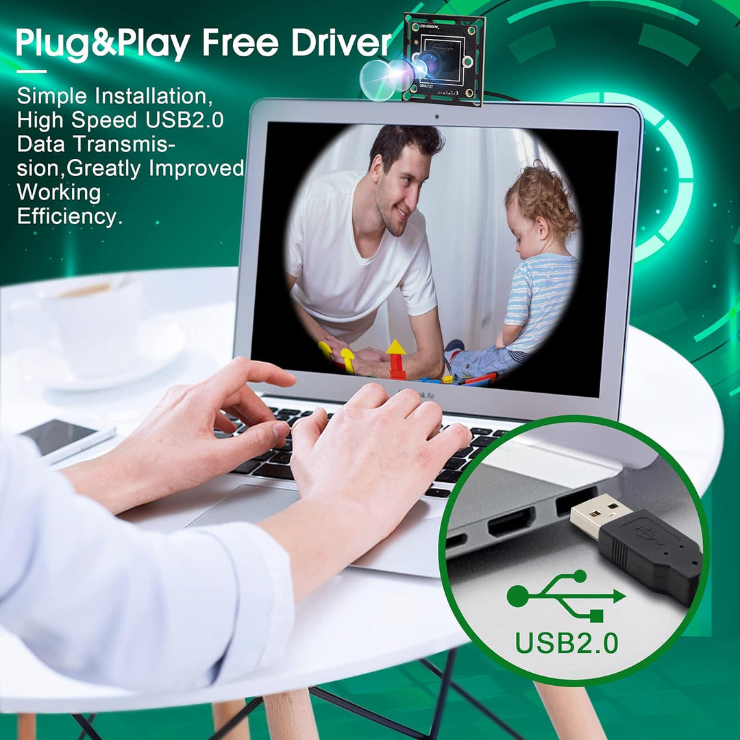 G 30fps USB Kameramodul 1mp Webcam modul Weitwinkel HD Webkamera,720P 45grad Objektiv USB mit Kamera
