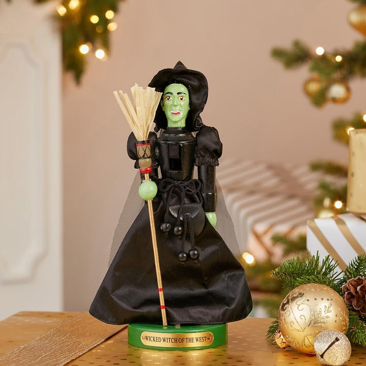 Kurt Adler 27,9 cm Wizard of Oz Wicked Hexe Nussknacker, schwarz, one Size Innenbereich, Innenbereic