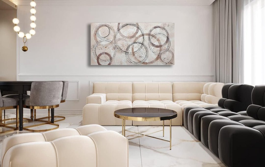 Monica Mirafiori I 100% HANDGEMALT I Gemälde Concept I 100x50cm | Gemälde Handgemalt | Acrylgemälde