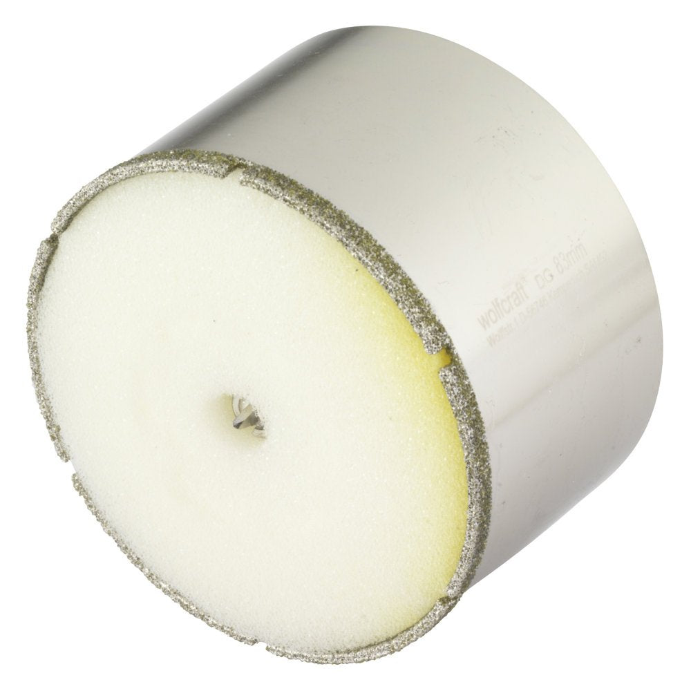 wolfcraft Ceramic Diamant-Lochsäge 5933000 – Bohrkrone inkl. Zentrierbohrer für den Akkuschrauber –