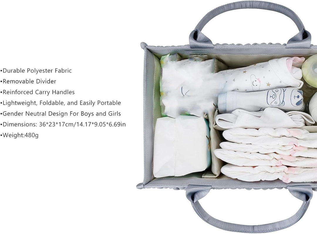 -Caddy Organizer – -Organizer | Wickeltasche | Baby- -Organizer-Korb | -Caddy Aufbewahrung mit Griff
