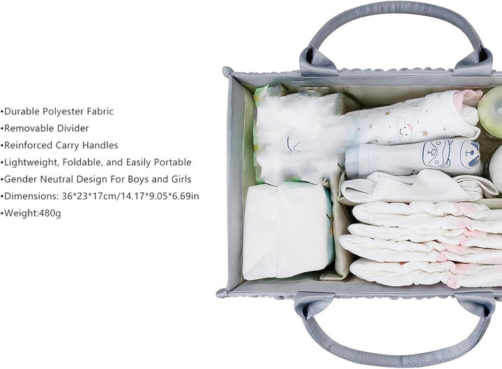 -Caddy Organizer – -Organizer | Wickeltasche | Baby- -Organizer-Korb | -Caddy Aufbewahrung mit Griff