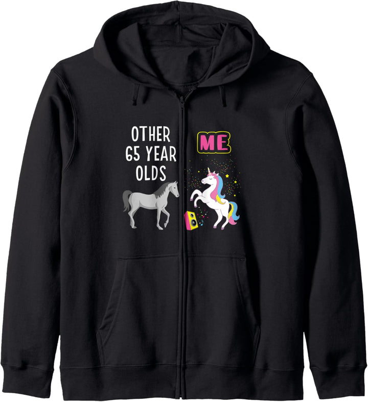 65th Birthday Other 65 Year Olds Me Unicorn Lover Wife Kapuzenjacke