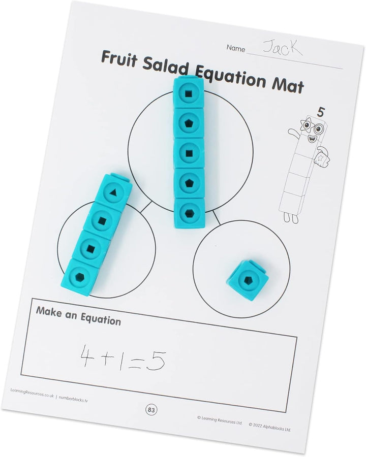 Learning Resources MathLink Numberblocks-Steckwürfelset für das Klassenzimmer, Numberblocks-Unterric