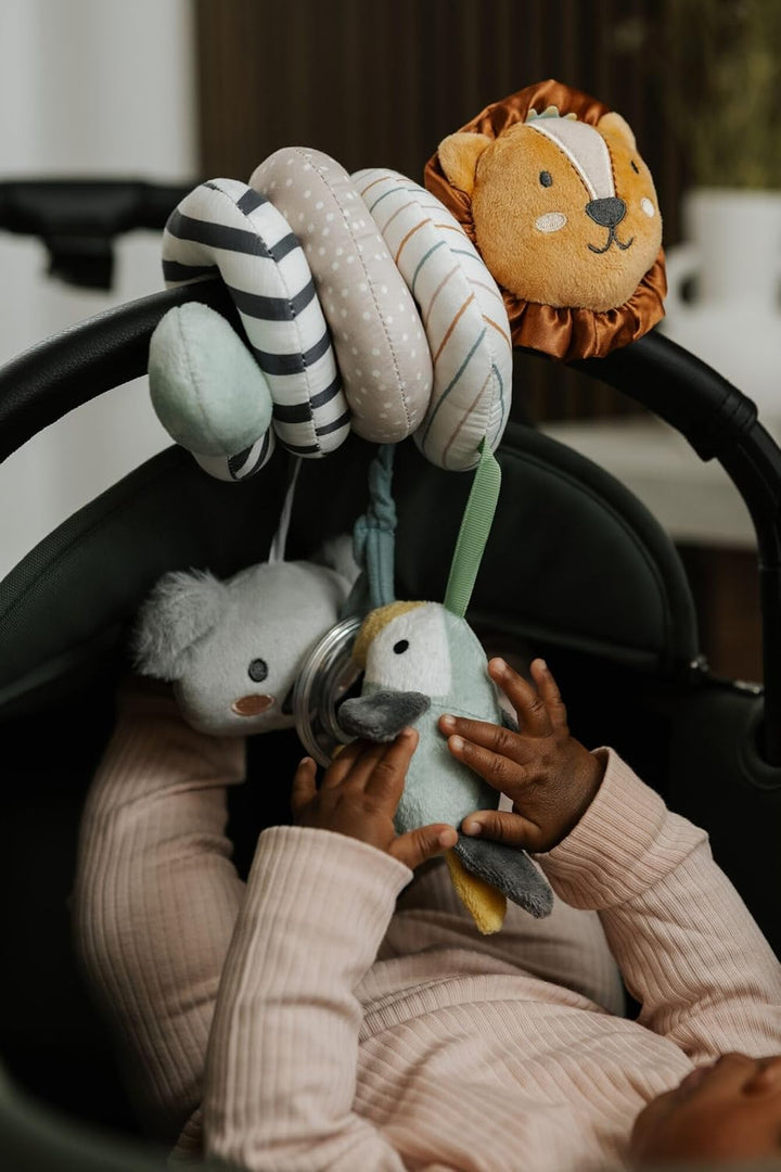 Nuby - Animal Adventure Spirale - Kinderwagenkette -Spiralspielzeug - Buggy-Spielzeug - Kinderwagen