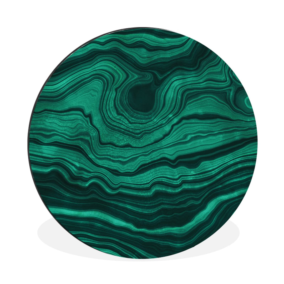 MuchoWow Wandbild Rund Wanddeko Deko Wohnzimmer Bilder 60x60 cm Achat - Edelsteine - Geode, 60x60 cm