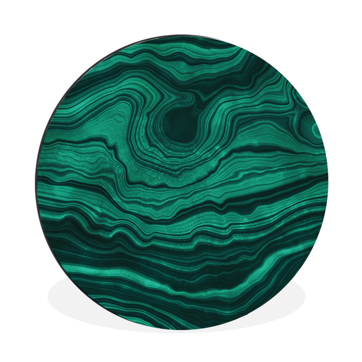 MuchoWow Wandbild Rund Wanddeko Deko Wohnzimmer Bilder 60x60 cm Achat - Edelsteine - Geode, 60x60 cm