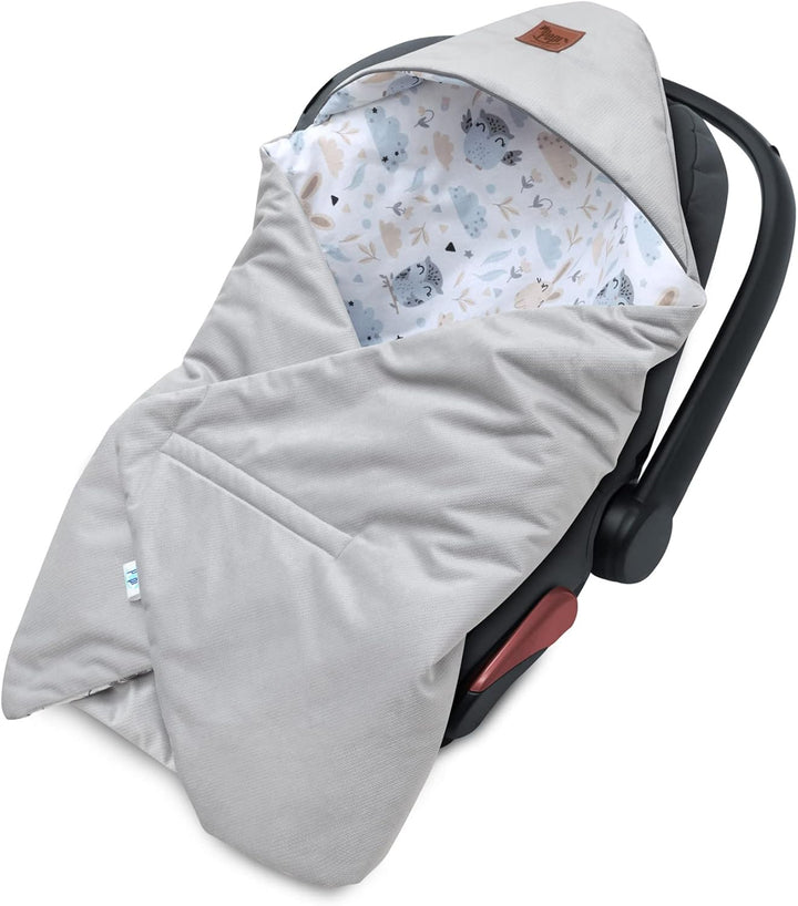 Pepi - Einschlagdecke Babyschale - 90x90 cm - Kinderwagen Decke - Babyschale Decke - Baumwolle Babyd
