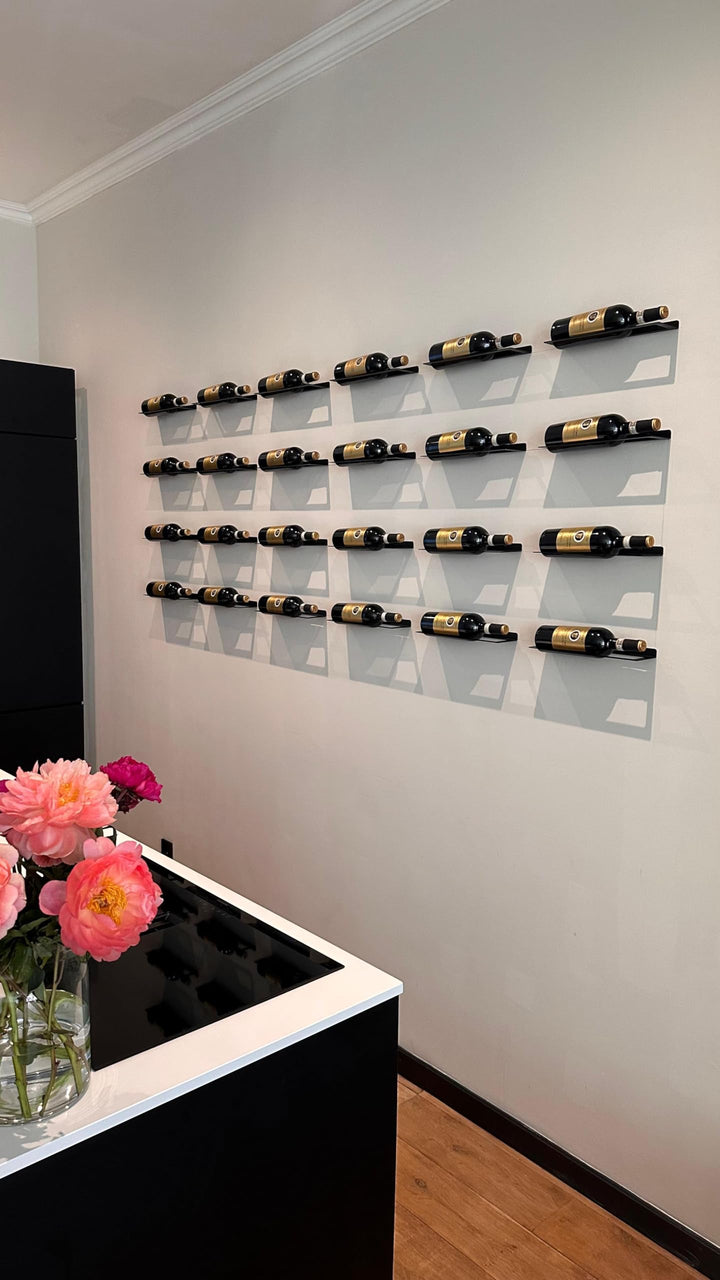 Weinregal Wandmontage 6 Flaschen - Weinschrank - Weinflaschenhalter Hängend An Wand - Weinlagerung -