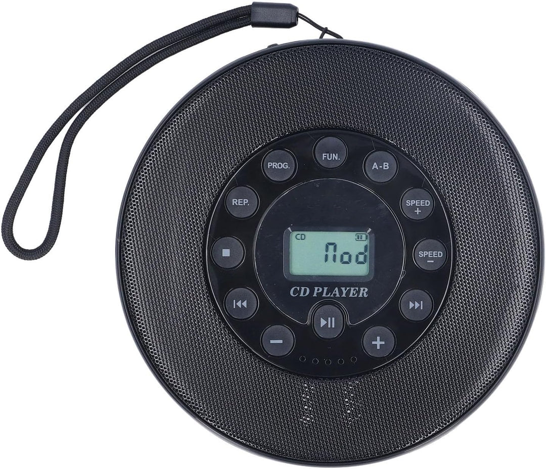 Tragbarer CD-Player, Kompakter Bluetooth-CD-Player mit Lautsprecher, Anti-Skip, Integriertes Mikrofo