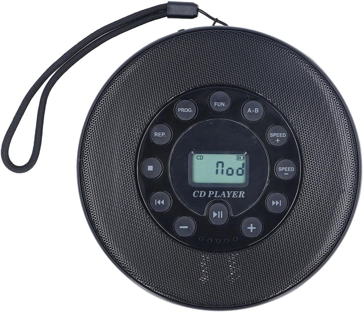 Tragbarer CD-Player, Kompakter Bluetooth-CD-Player mit Lautsprecher, Anti-Skip, Integriertes Mikrofo
