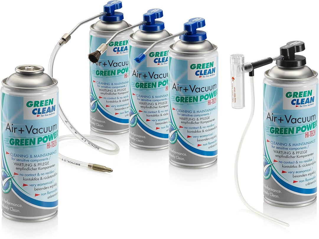 GREEN CLEAN V-2000 Top Ventil mit TurboDüse, gekröpftes Rohr 12 cm für Air und Vaccum Power blau