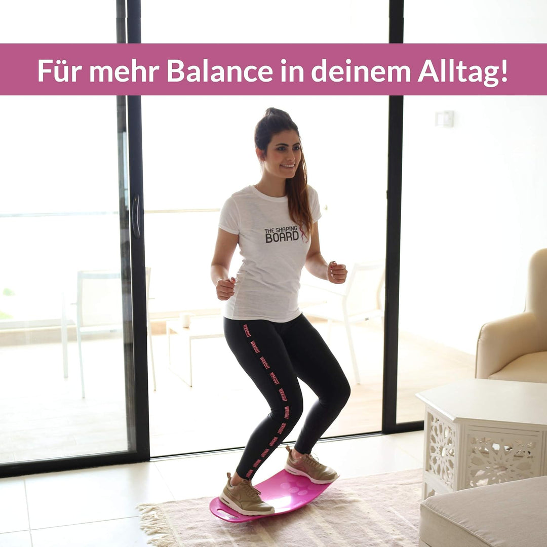 Shaping Board inkl. 28 Tage Challenge, Schritt für Schritt zum Wohlfühl-Körper - Balance Board mit s