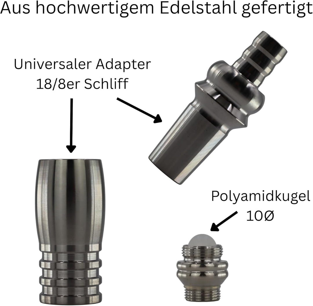DIAMOND HOOKAH® Premium Schlauchadapter Set für deine Hookah | Shisha | Nargile | für alle Shishas &amp;