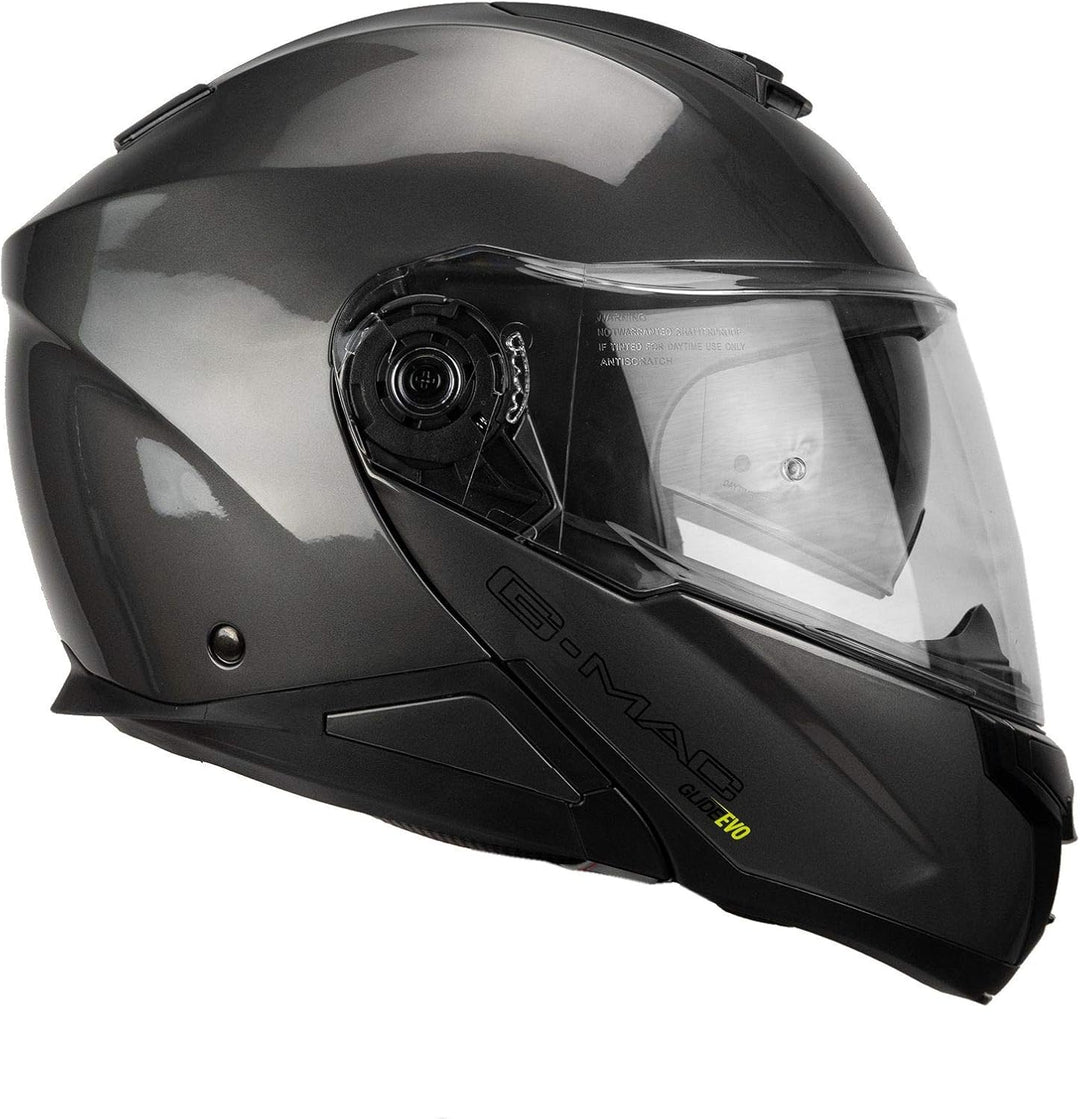 G-MAC Glide Evo Motorradhelm mit doppeltem Visier, modular, hochklappbar, ECE 2205 zugelassen
