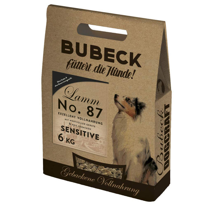 Bubeck | Hunde Trockenfutter Verschiedene Sorten | mit Lamm, Wild, Rind, Truthahn und Ente gebackene