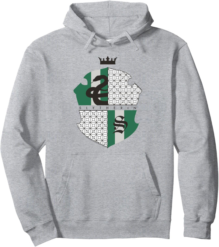 Harry Potter Slytherin Shield and Crown Pullover Hoodie
