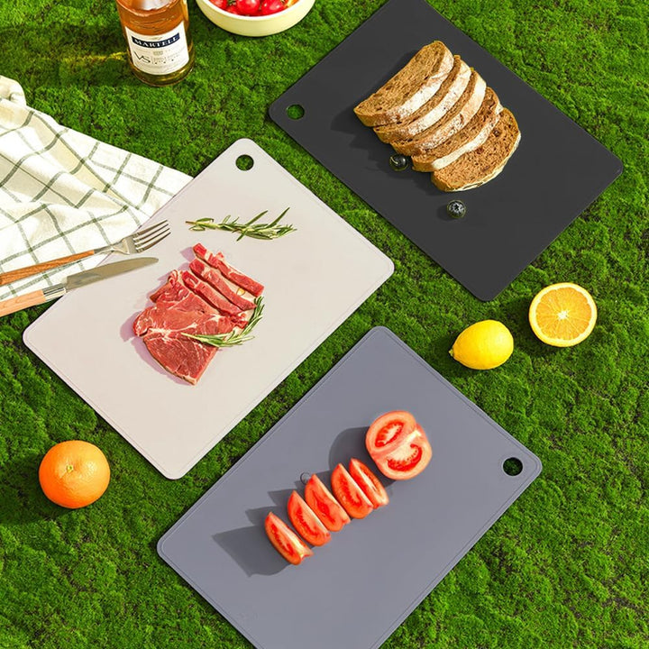 TPU Schneidebrett Flexibles BPA-frei mit Messer- und Saftrille kratzfeste flexible Schneidebretter f